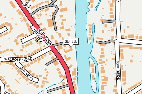 SL4 2JL map - OS OpenMap – Local (Ordnance Survey)
