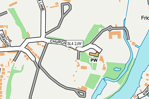 SL4 2JW map - OS OpenMap – Local (Ordnance Survey)