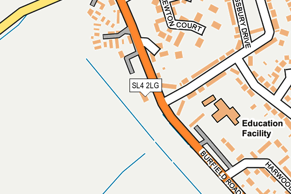 SL4 2LG map - OS OpenMap – Local (Ordnance Survey)