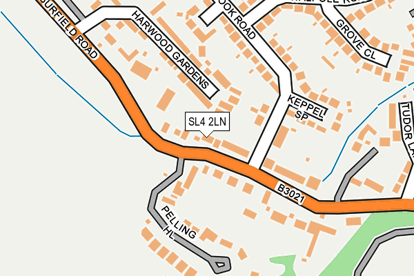 SL4 2LN map - OS OpenMap – Local (Ordnance Survey)