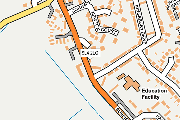 SL4 2LQ map - OS OpenMap – Local (Ordnance Survey)