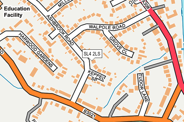 SL4 2LS map - OS OpenMap – Local (Ordnance Survey)
