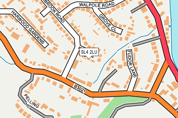 SL4 2LU map - OS OpenMap – Local (Ordnance Survey)