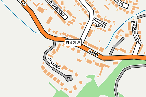 SL4 2LW map - OS OpenMap – Local (Ordnance Survey)