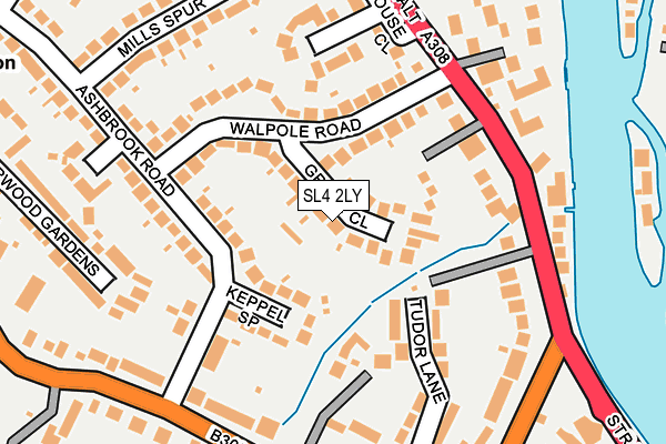 SL4 2LY map - OS OpenMap – Local (Ordnance Survey)