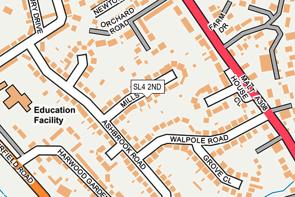 SL4 2ND map - OS OpenMap – Local (Ordnance Survey)