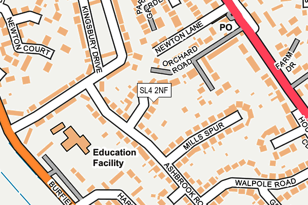 SL4 2NF map - OS OpenMap – Local (Ordnance Survey)
