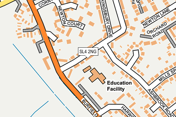 SL4 2NG map - OS OpenMap – Local (Ordnance Survey)