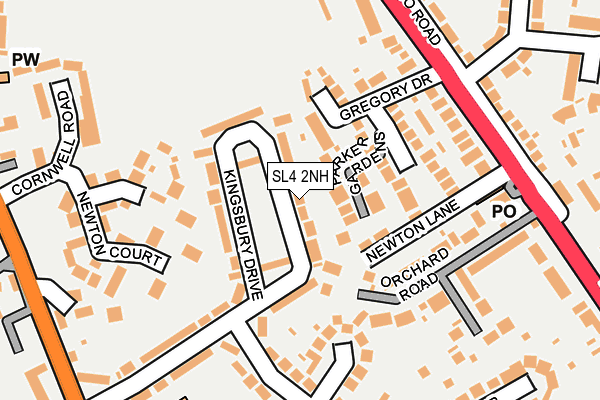 SL4 2NH map - OS OpenMap – Local (Ordnance Survey)