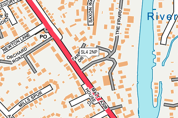 SL4 2NP map - OS OpenMap – Local (Ordnance Survey)