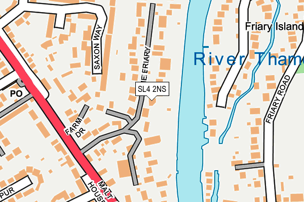 SL4 2NS map - OS OpenMap – Local (Ordnance Survey)