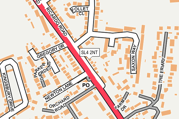 SL4 2NT map - OS OpenMap – Local (Ordnance Survey)