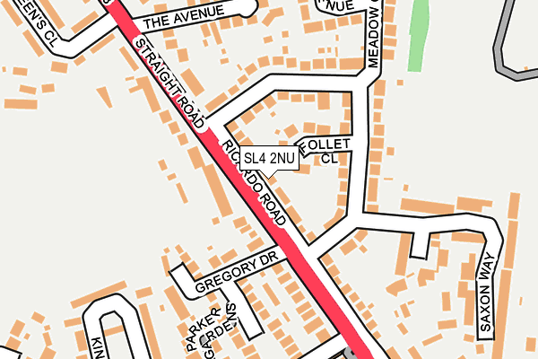 SL4 2NU map - OS OpenMap – Local (Ordnance Survey)
