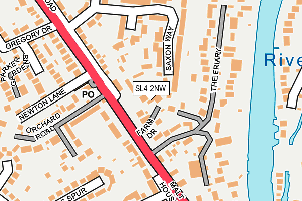 SL4 2NW map - OS OpenMap – Local (Ordnance Survey)