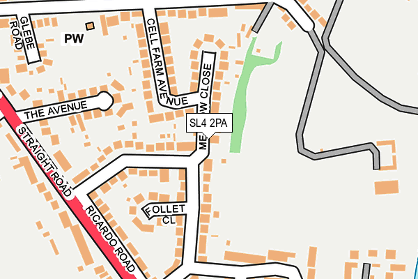 SL4 2PA map - OS OpenMap – Local (Ordnance Survey)