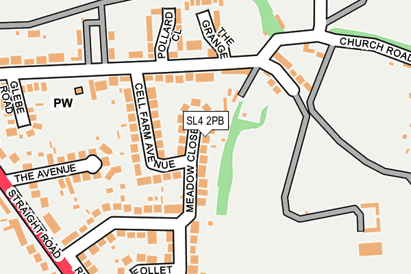 SL4 2PB map - OS OpenMap – Local (Ordnance Survey)