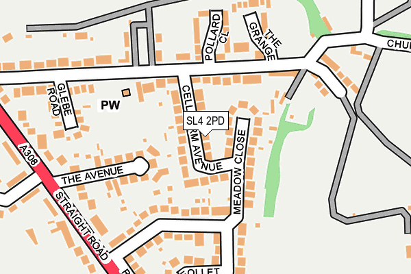 SL4 2PD map - OS OpenMap – Local (Ordnance Survey)