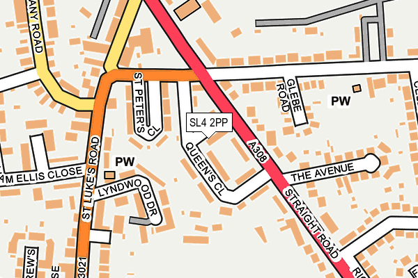 SL4 2PP map - OS OpenMap – Local (Ordnance Survey)