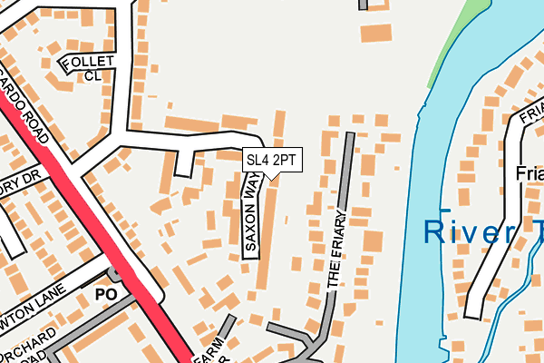 SL4 2PT map - OS OpenMap – Local (Ordnance Survey)