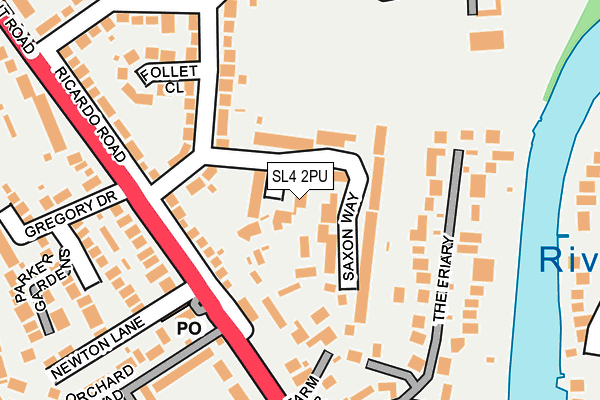 SL4 2PU map - OS OpenMap – Local (Ordnance Survey)
