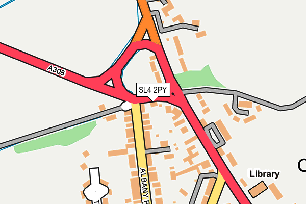SL4 2PY map - OS OpenMap – Local (Ordnance Survey)