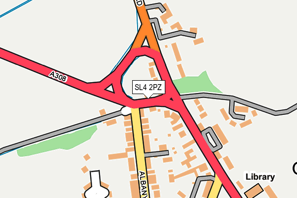 SL4 2PZ map - OS OpenMap – Local (Ordnance Survey)