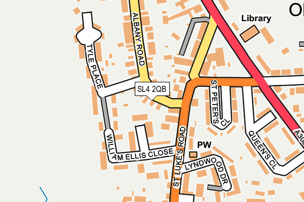 SL4 2QB map - OS OpenMap – Local (Ordnance Survey)