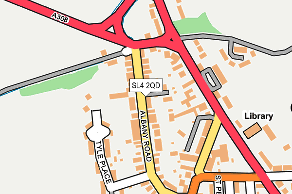 SL4 2QD map - OS OpenMap – Local (Ordnance Survey)
