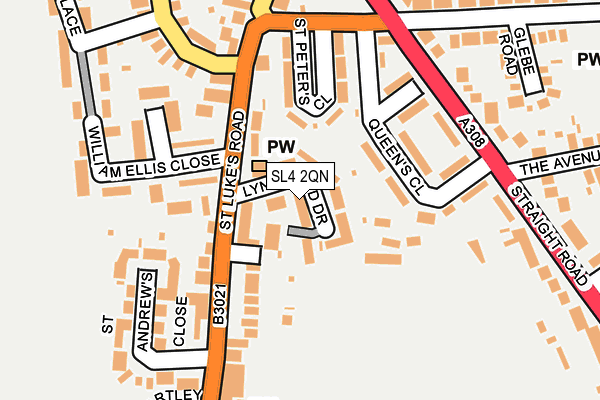 SL4 2QN map - OS OpenMap – Local (Ordnance Survey)