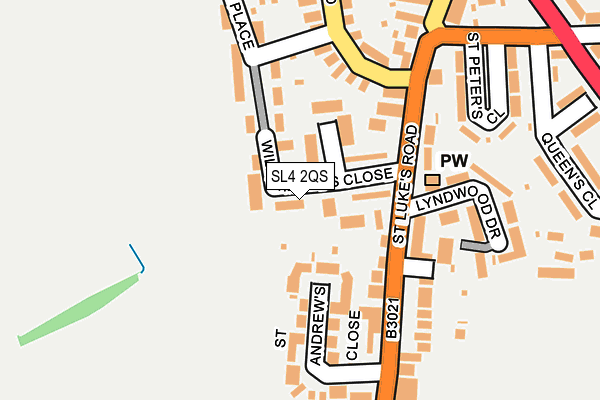 SL4 2QS map - OS OpenMap – Local (Ordnance Survey)