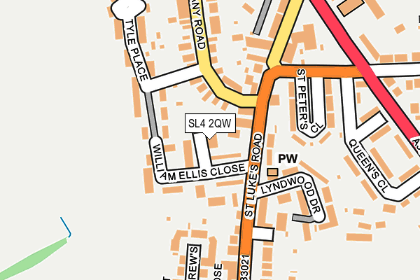 SL4 2QW map - OS OpenMap – Local (Ordnance Survey)