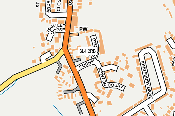SL4 2RB map - OS OpenMap – Local (Ordnance Survey)
