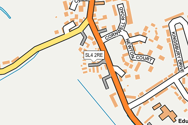 SL4 2RE map - OS OpenMap – Local (Ordnance Survey)