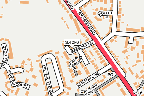 SL4 2RG map - OS OpenMap – Local (Ordnance Survey)