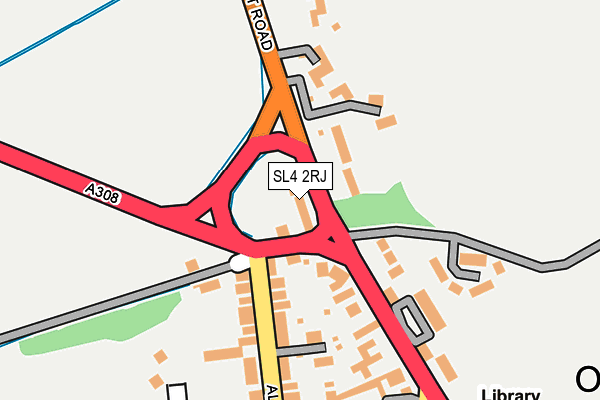 SL4 2RJ map - OS OpenMap – Local (Ordnance Survey)