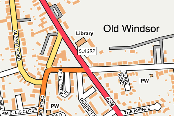 SL4 2RP map - OS OpenMap – Local (Ordnance Survey)