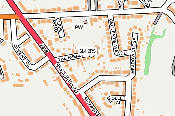SL4 2RS map - OS OpenMap – Local (Ordnance Survey)