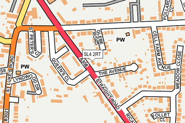 SL4 2RT map - OS OpenMap – Local (Ordnance Survey)