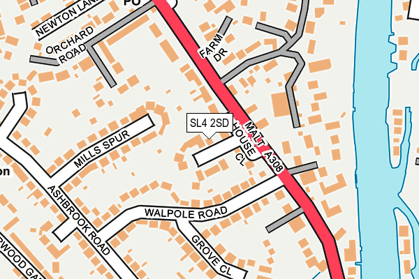 SL4 2SD map - OS OpenMap – Local (Ordnance Survey)