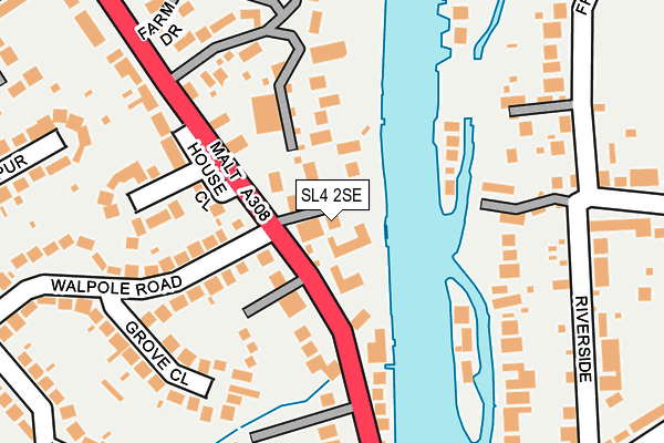 SL4 2SE map - OS OpenMap – Local (Ordnance Survey)