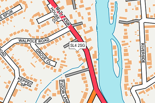 SL4 2SG map - OS OpenMap – Local (Ordnance Survey)