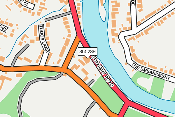 SL4 2SH map - OS OpenMap – Local (Ordnance Survey)