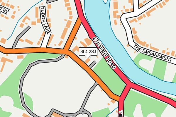 SL4 2SJ map - OS OpenMap – Local (Ordnance Survey)