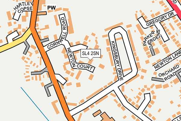 SL4 2SN map - OS OpenMap – Local (Ordnance Survey)