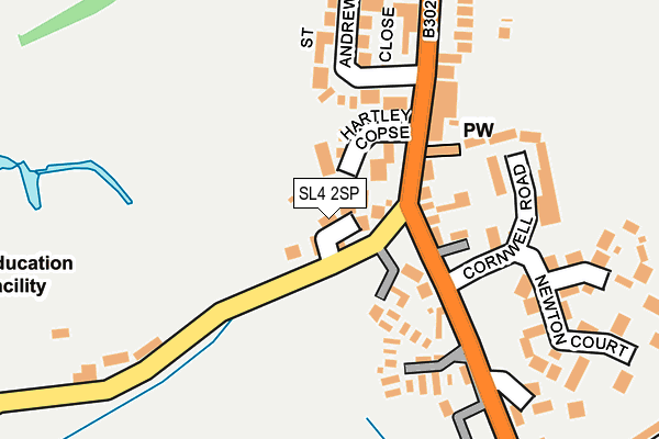 SL4 2SP map - OS OpenMap – Local (Ordnance Survey)