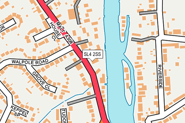 SL4 2SS map - OS OpenMap – Local (Ordnance Survey)