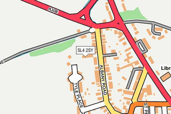 SL4 2SY map - OS OpenMap – Local (Ordnance Survey)