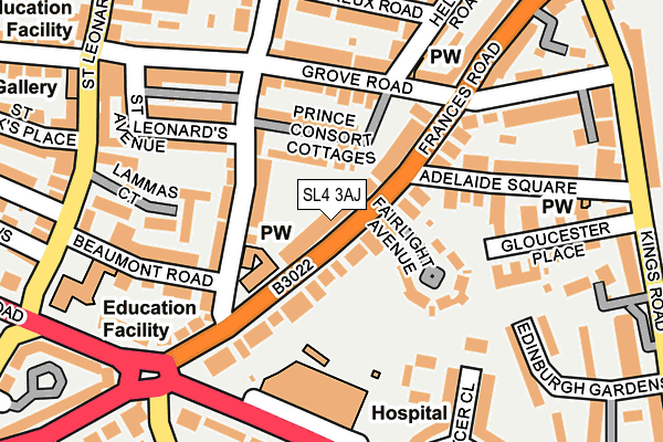SL4 3AJ map - OS OpenMap – Local (Ordnance Survey)