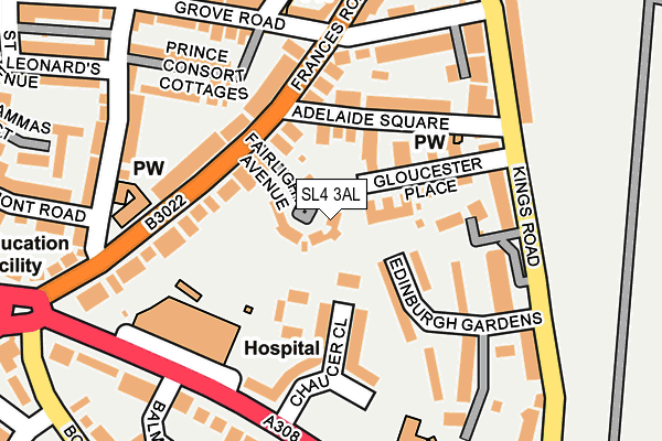 SL4 3AL map - OS OpenMap – Local (Ordnance Survey)