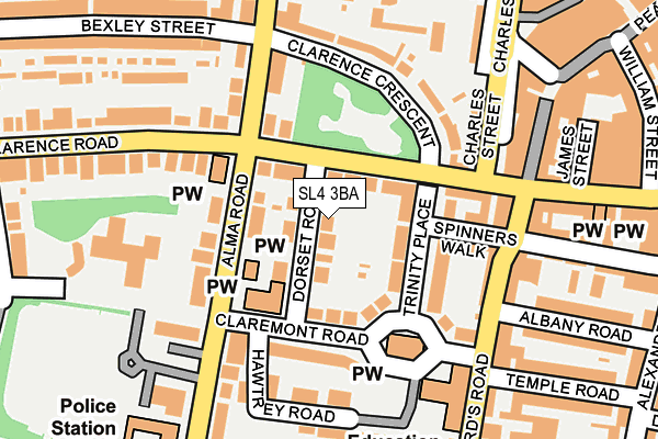 SL4 3BA map - OS OpenMap – Local (Ordnance Survey)
